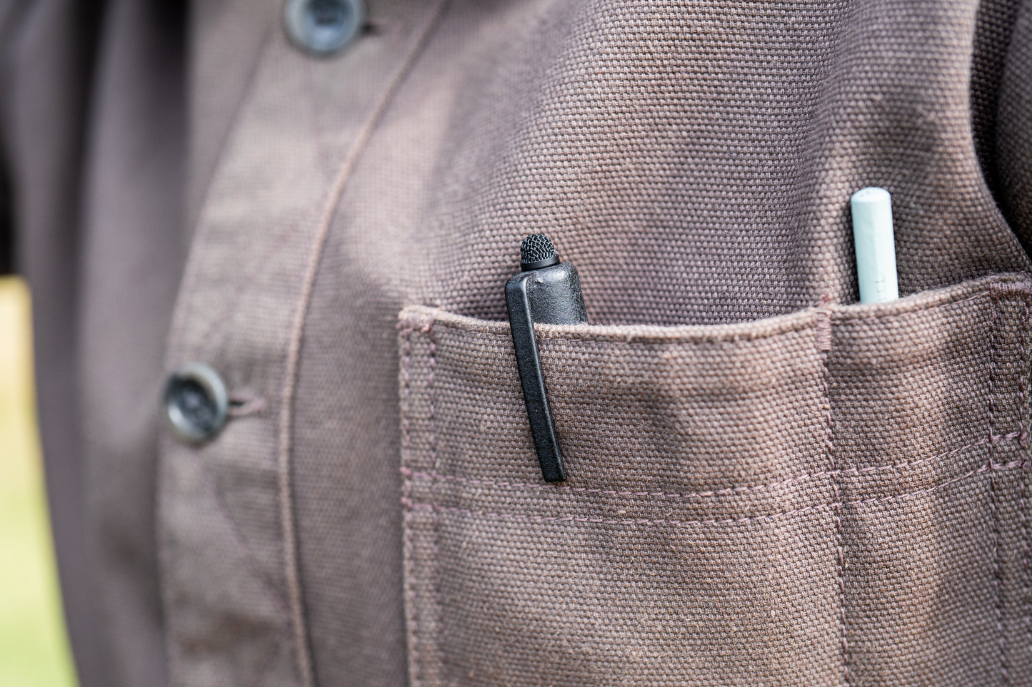 Audio-Trix Microphone Pen Mount in pocket
